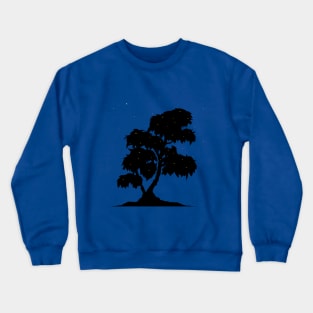 Firefly Tree Sunset with Stars Crewneck Sweatshirt